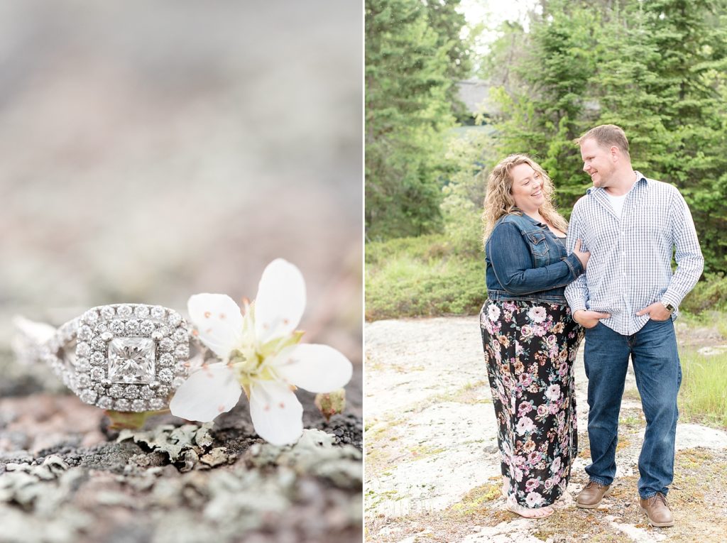 A joyful spring engagement session at Mackenzie Point in Thunder Bay